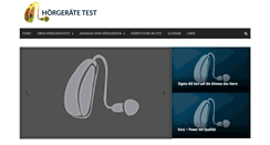 Desktop Screenshot of hoergeraetetest.de